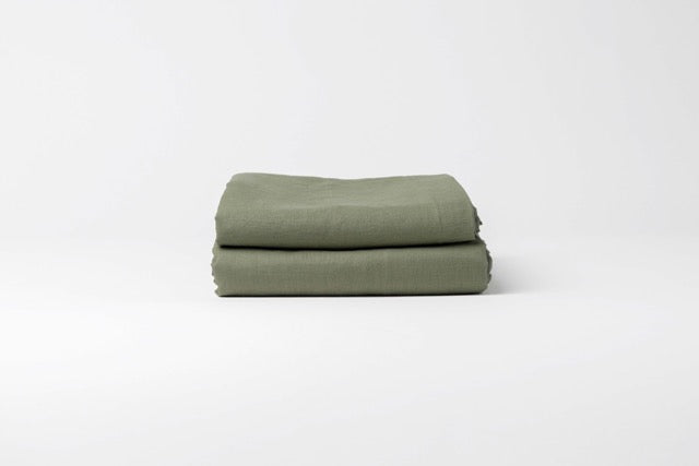 Drap Housse en lin lavé français