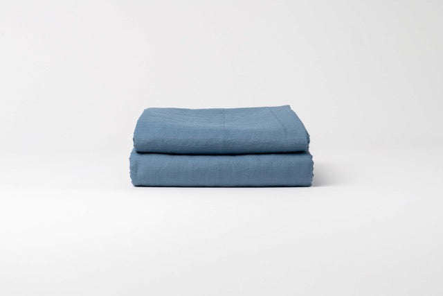 Drap Housse en lin lavé français