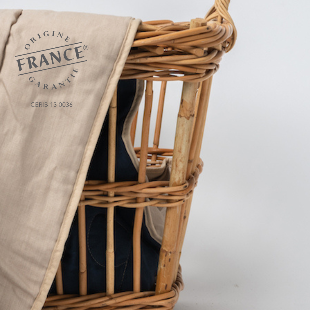 Plaid_Ouessant_Lin Naturel certifie Origine France Garantie