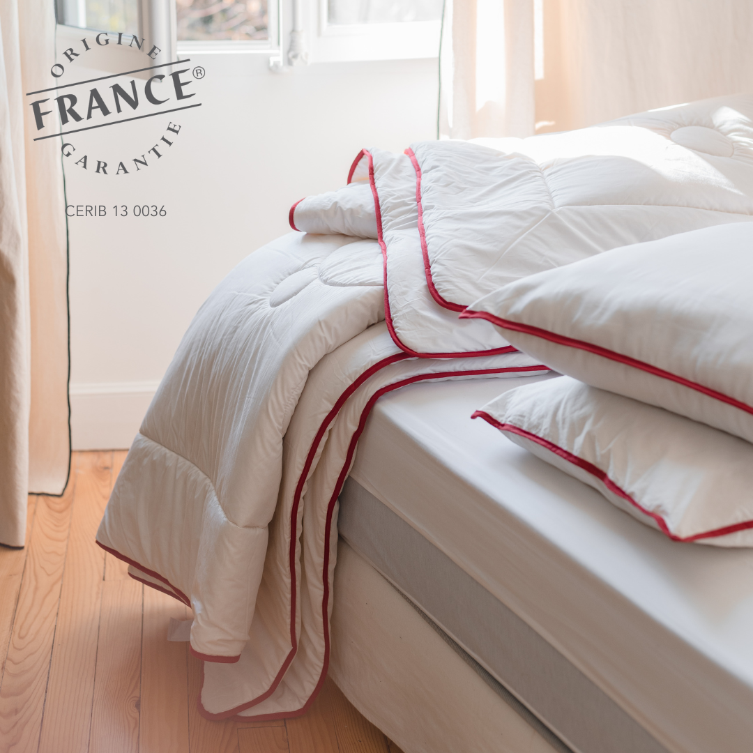 SÉNANE - Couette naturelle en laine française 350g/m2 - Confort et Chaleur