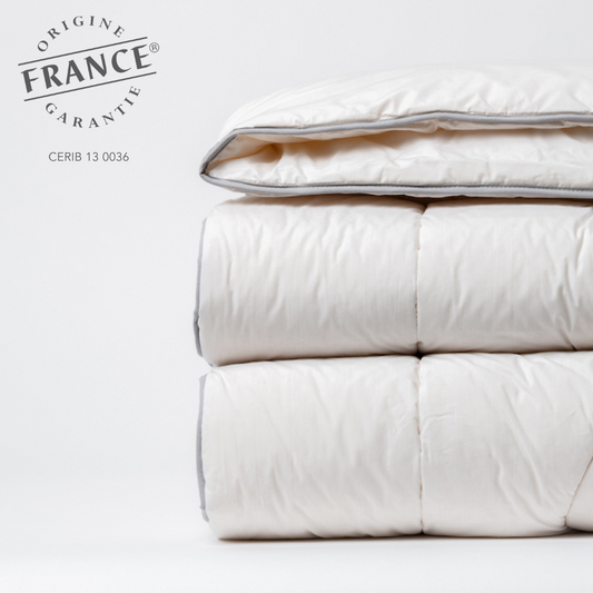 SÉNANE - Couette toute saison en laine française 350g/m2